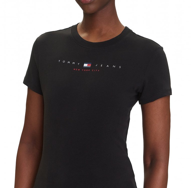 Tommy Hilfiger Γυναικείο T-Shirt DW0DW21422 BDS Μαύρο