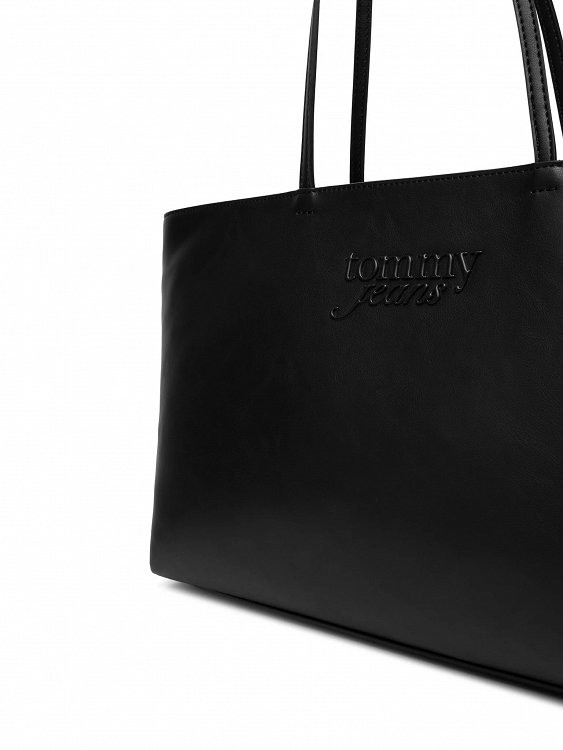 Tommy Hilfiger Jeans Τσάντα Tjw Must Tote AW0AW18772 BDS Μαύρο
