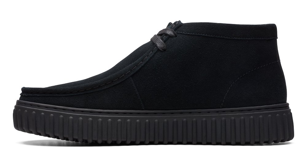 Clarks Ανδρικό Casual Μποτάκι Torhill Hi 26173664 Black Suede