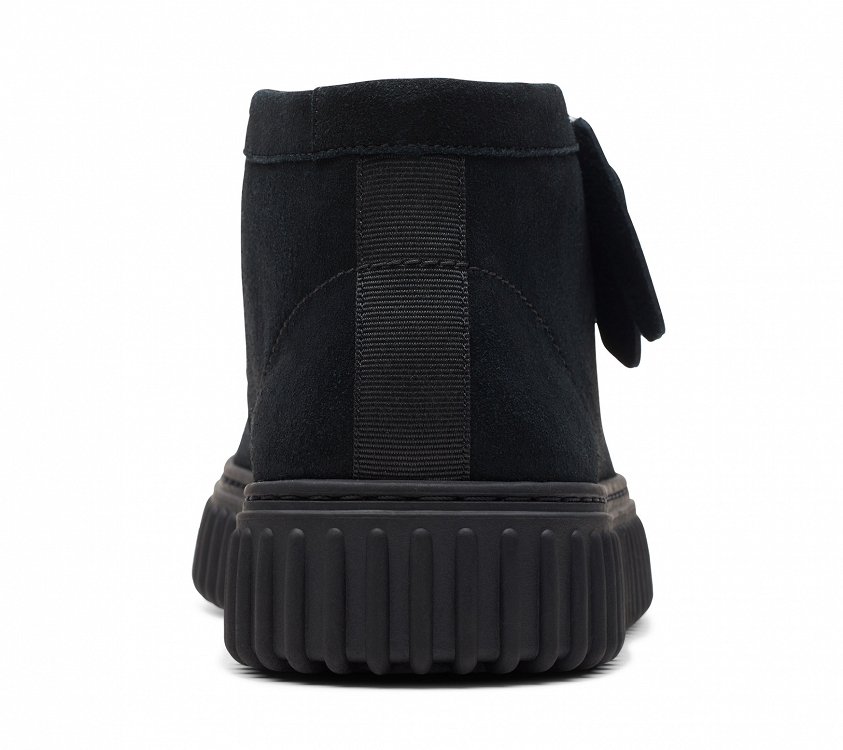 Clarks Ανδρικό Casual Μποτάκι Torhill Hi 26173664 Black Suede