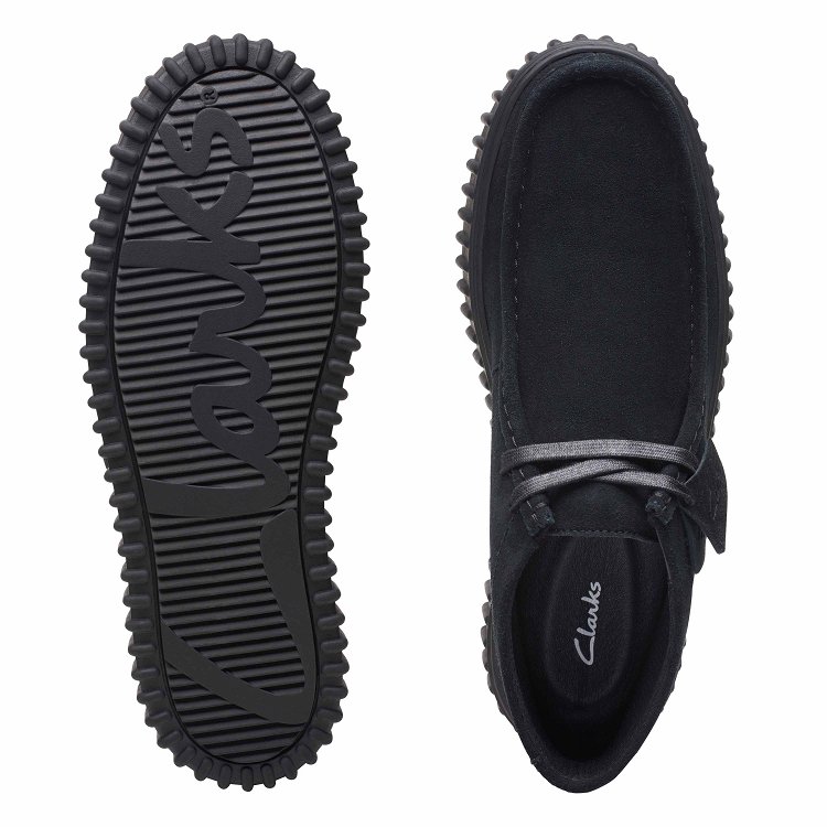 Clarks Ανδρικό Casual Μποτάκι Torhill Hi 26173664 Black Suede