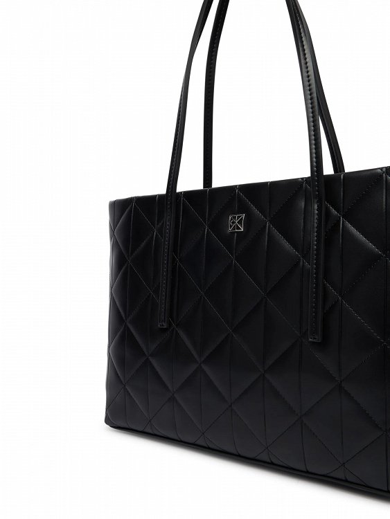 Calvin Klein Γυναικεία Τσάντα Quilted Small Tote LV04F3325G UB1 Μαύρο