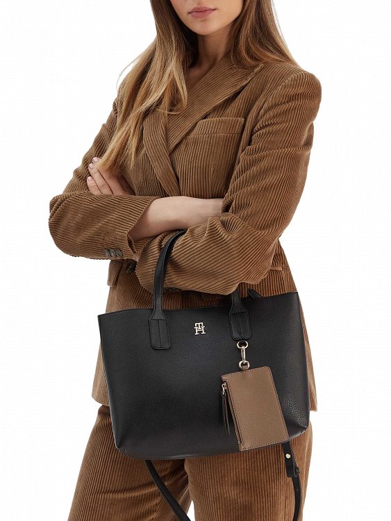 Tommy Hilfiger Γυναικεία Τσάντα AW0AW18233 BDS Μαύρο