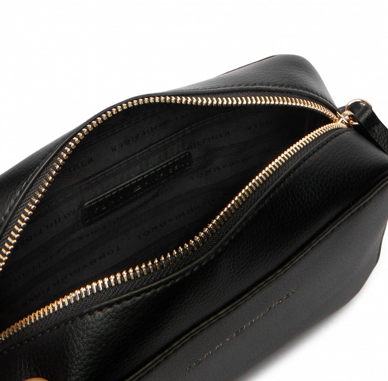 Tommy Hilfiger Γυναικεία Τσάντα Th Logo Camera Bag AW0AW18115 BDS Μαύρο