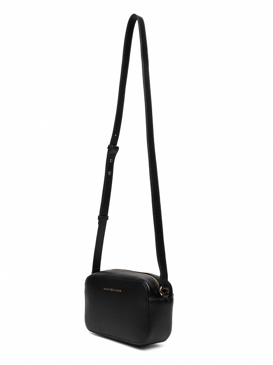 Tommy Hilfiger Γυναικεία Τσάντα Th Logo Camera Bag AW0AW18115 BDS Μαύρο
