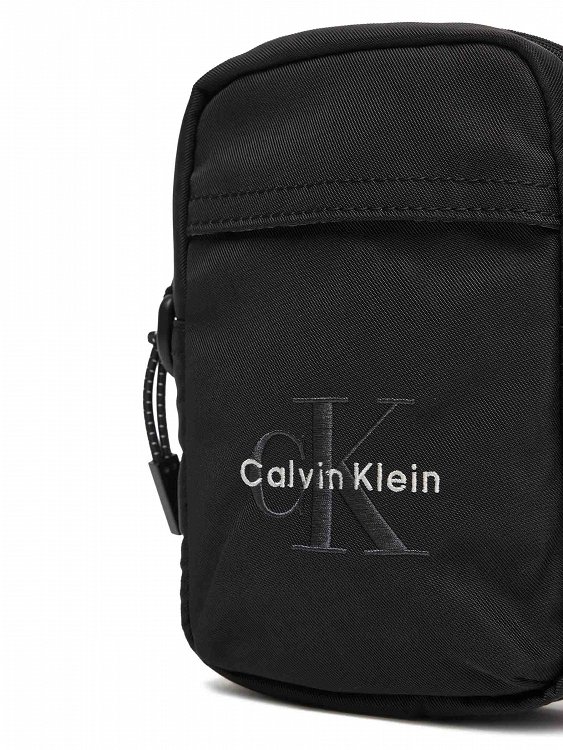 Calvin Klein Ανδρικό Τσαντάκι Bold Logo Nylon Slim Reporter LV04D3231G UB1 Μαύρο