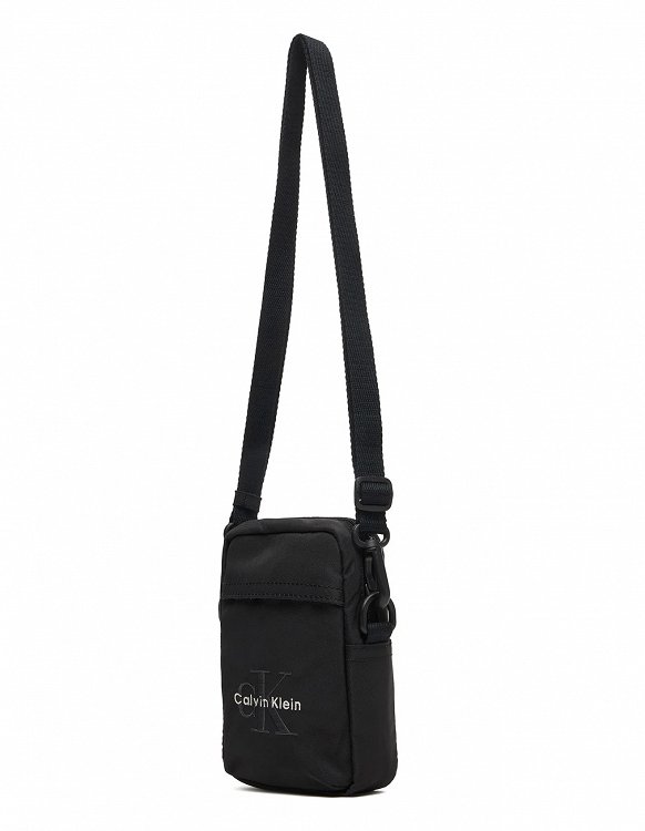 Calvin Klein Ανδρικό Τσαντάκι Bold Logo Nylon Slim Reporter LV04D3231G UB1 Μαύρο