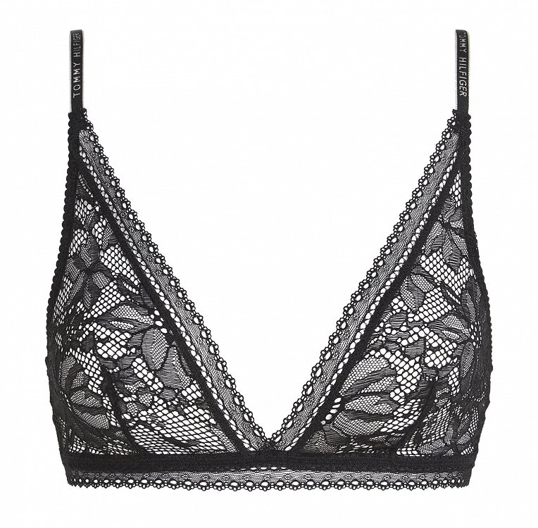Tommy Hilfiger Triangle Bra UW0UW04752 BDS Μαύρο