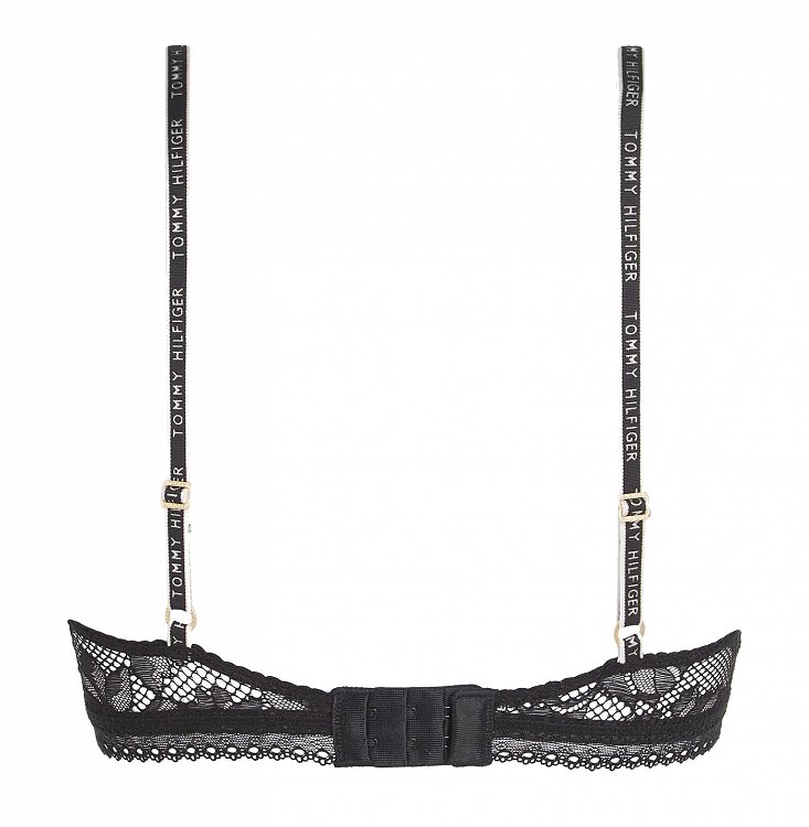 Tommy Hilfiger Triangle Bra UW0UW04752 BDS Μαύρο