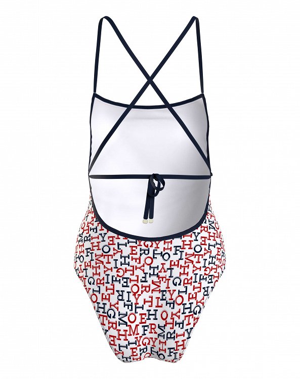 Tommy Hilfiger Γυναικείο Ολόσωμο Μαγιό UW0UW05264 0K4 Μπλε/Κόκκινο