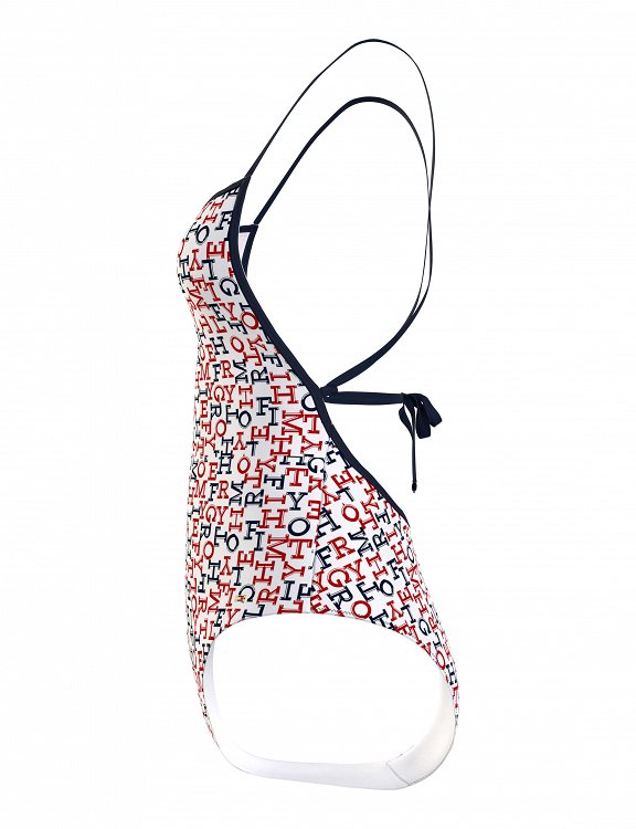 Tommy Hilfiger Γυναικείο Ολόσωμο Μαγιό UW0UW05264 0K4 Μπλε/Κόκκινο