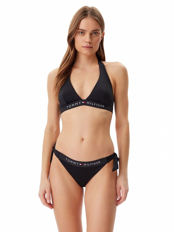 Tommy Hilfiger Μπικίνι πάνω μέρος UW0UW05813 BDS Μαύρο