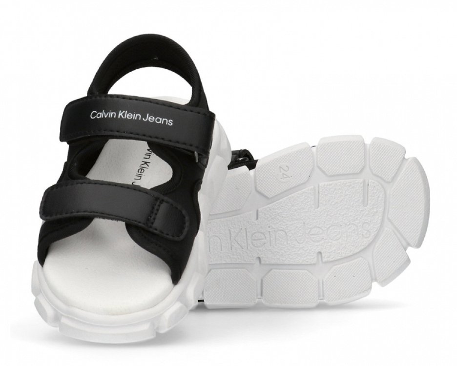 Calvin Klein Παιδικό Πέδιλο Για Αγόρια V1B2-83020-1591 999 Μαύρο