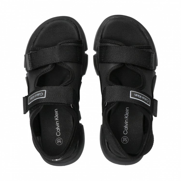 Calvin Klein Παιδικό Πέδιλο Για Αγόρια V3B2-83323-1564 Μαύρο