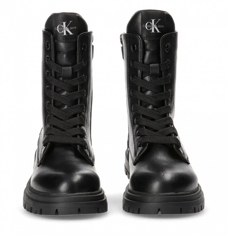 Calvin Klein Lace-Up Bootie V3X5-81096-1355 999 Μαύρο
