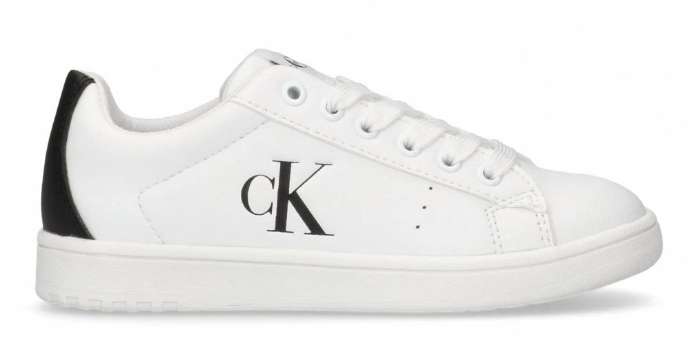 Calvin Klein Παιδικό Sneaker V3X9-82082-1355s X002 Λευκό/Μαύρο