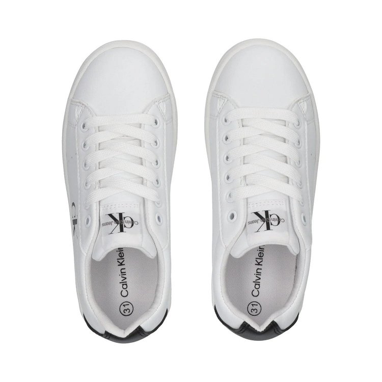 Calvin Klein Παιδικό Sneaker V3X9-82082-1355s X002 Λευκό/Μαύρο