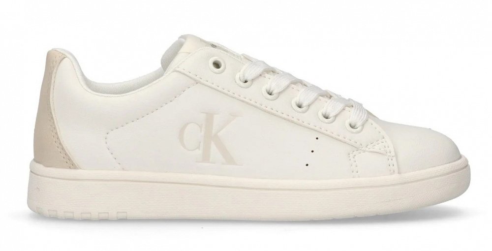 Calvin Klein Sneaker V3X9-82082-1355 A472 Λευκό/Μπεζ