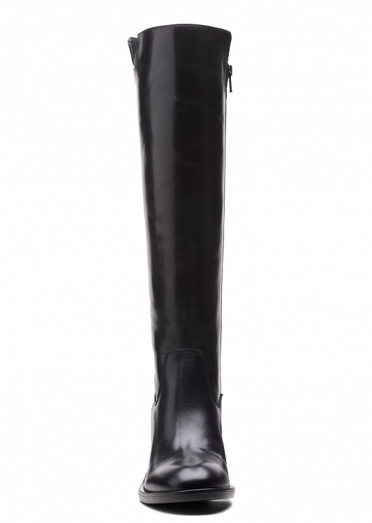 Clarks Δερμάτινη Μπότα Valvestino Hi 26171831 Black Leather