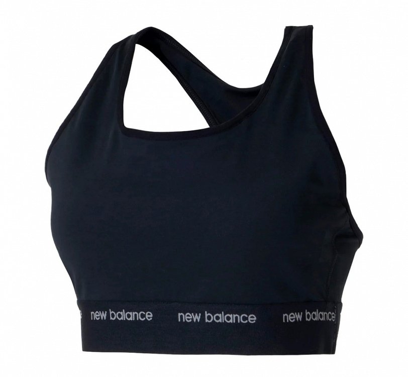 New Balance Sleek Pace Medium Support Bra WB41048 Μαύρο