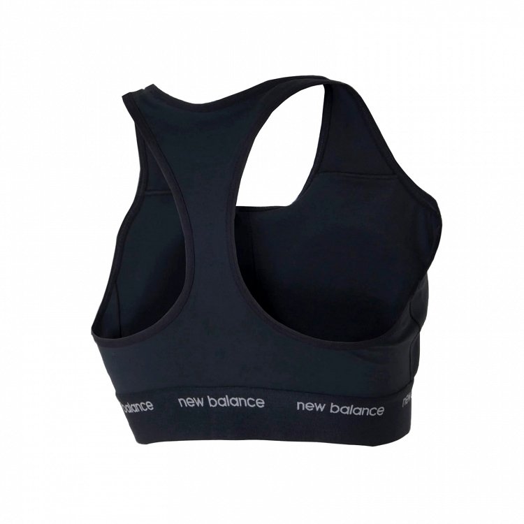 New Balance Sleek Pace Medium Support Bra WB41048 Μαύρο