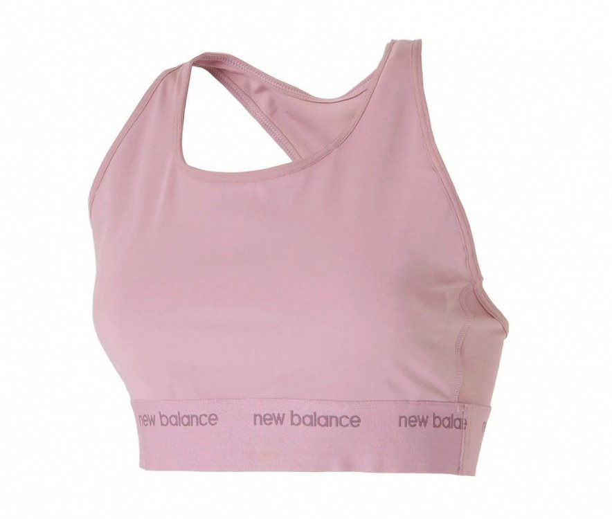 New Balance Sleek Pace Medium Support Bra WB41048 Ροζ