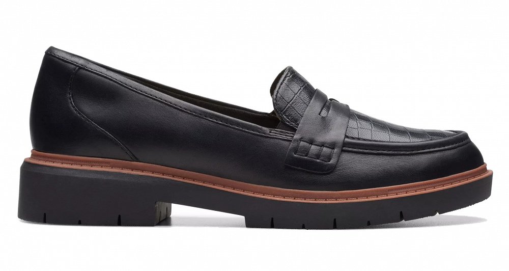 Clarks Γυναικείο Loafer Westlynn Ayla 26174452 Black Leather