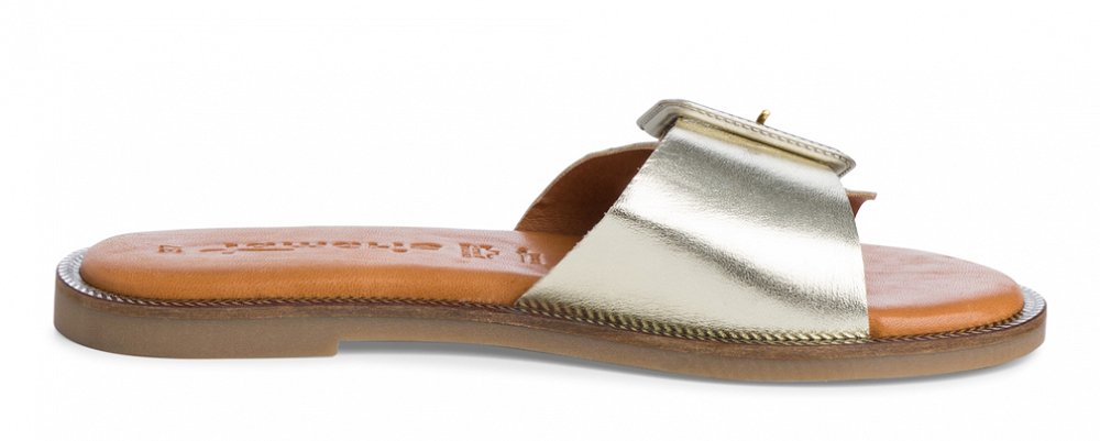 Tamaris Δερμάτινο Flat 1-27105-42 933 Light Gold