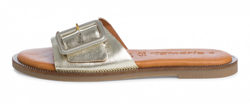 Tamaris Δερμάτινο Flat 1-27105-42 933 Light Gold