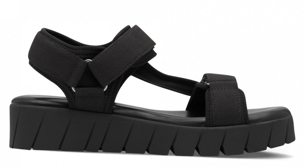 S.Oliver Flat Sport Πέδιλο 5-28706-44 001 Μαύρο