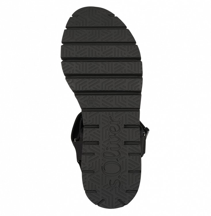 S.Oliver Flat Sport Πέδιλο 5-28706-44 001 Μαύρο
