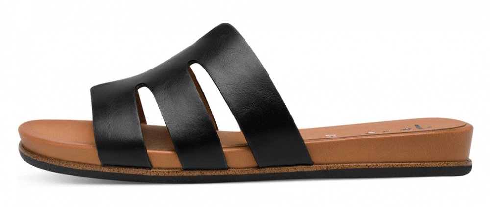 Jana 100% Comfort Γυναικεία Παντόφλα 8-27166-44 001 Μαύρο