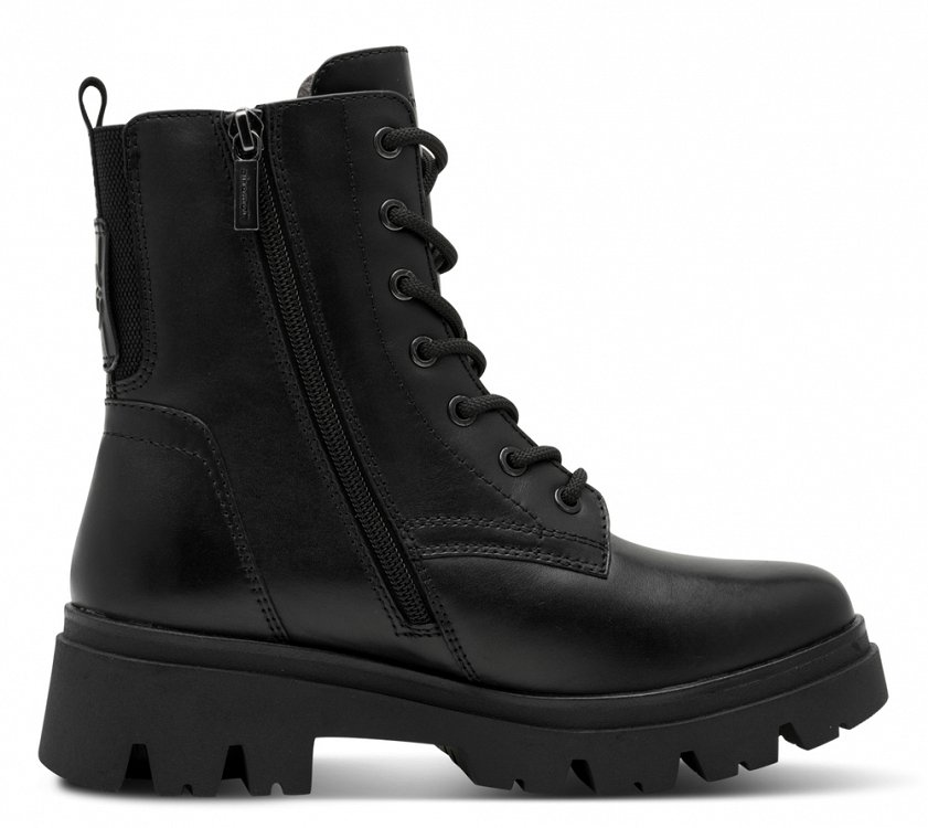 Tamaris Comfort Γυναικείο Δερμάτινο Μποτάκι 8-85296-45 001 Μαύρο
