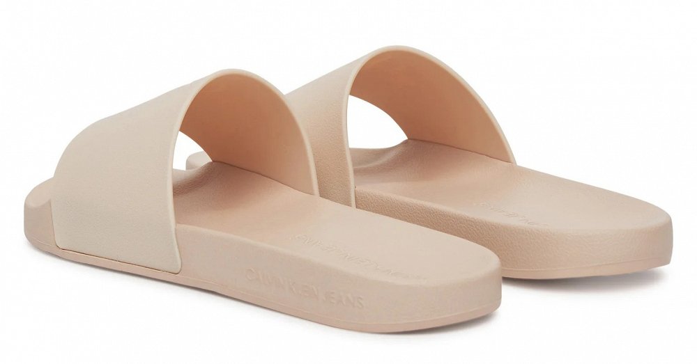 Calvin Klein Γυναικεία Παντόφλα Slide Monogram YW0YW01715 VIC Ροζ 