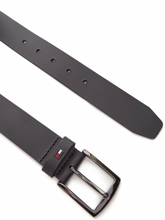 Tommy Hilfiger Ανδρική Δερμάτινη Ζώνη Denton 3.5 Ext AM0AM13536 DW6 Μπλε