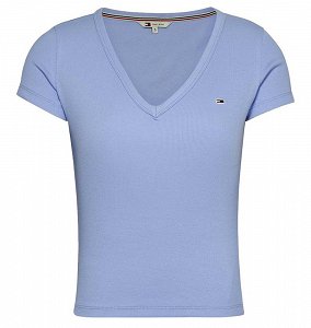 Tommy Hilfiger Tjw Slim Essential Rib V DW0DW17385 C3S Moderate Blue (Γαλάζιο)