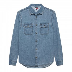 Tommy Hilfiger Ανδρικό Τζιν Πουκάμισο DM0DM21727 1A5 Μπλε