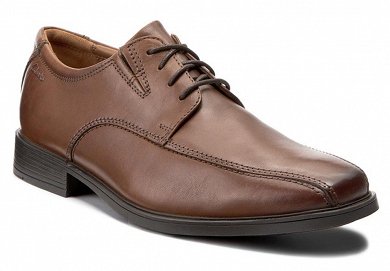Clarks Tilden Walk 26130095 Dark Tan Leather
