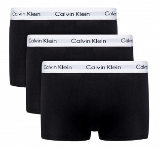 Calvin Klein 3 Pack Low Rise Cotton Stretch Trunks 0000U2664G 001Μαύρο