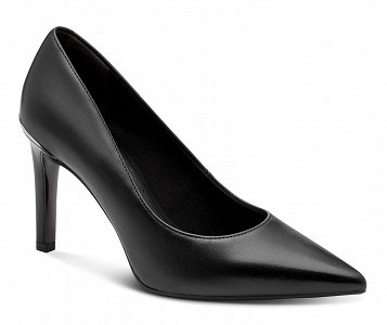 Tamaris Δερμάτινη Γόβα 1-22448-47 003 Black Leather