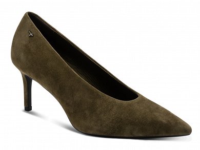 Tamaris Δερμάτινη Γόβα Suede 1-22456-47 722 Olive