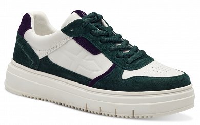 Tamaris Γυναικείο Δερμάτινο Sneaker 1-23746-43 701 Green Comb