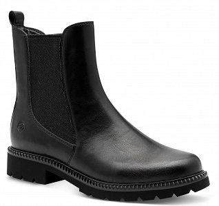 Tamaris Μποτάκι Flat 1-25417-45 001 Μαύρο