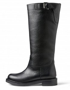 Tamaris NEWD. Δερμάτινη Μπότα Flat 1-25506-43 003 Black Leather