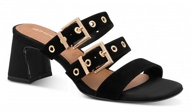 Tamaris Γυναικεία Δερμάτινα Mules 1-27222-46 001 Black