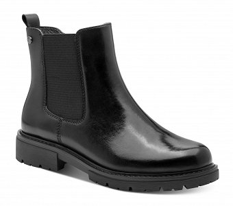 Jana Γυναικείο Δερμάτινο Μποτάκι Flat 8-25700-45