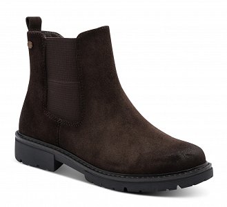 Jana Γυναικείο Δερμάτινο Μποτάκι Flat 8-25700-45