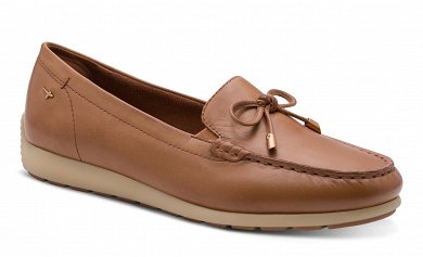 Tamaris Comfort Γυναικείο Δερμάτινο Loafer 8-84600-44 327 Cognac Nappa