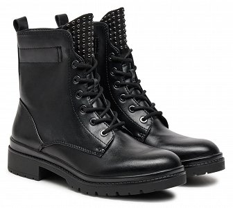 Tamaris Μποτάκι Flat 1-25236-43 001 Μαύρο