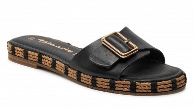 Tamaris Δερμάτινο Flat 1-27117-42 001 Black